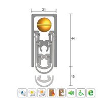 KILARGO IS8520SI AUTOMATIC DOOR BOTTOM SEAL - AVAILABLE IN VARIOUS SIZES - primehardware