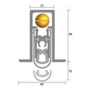 KILARGO IS8530SI HEAVY DUTY FULLY MORTISED SEAL (1500MM CUTS BACK TO 1220MM) - primehardware