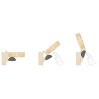 KILARGO IS9570 GAP FILLING ALUMINIUM AND FABRIC RETROFIT FINGER GUARD 1925MM - primehardware