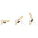 KILARGO IS9570 GAP FILLING ALUMINIUM AND FABRIC RETROFIT FINGER GUARD 1925MM - primehardware