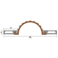 KILARGO ISRG9050 HINGE SIDE SAFETY SEAL GASKET TO SUIT IS9050 PER METRE BLACK