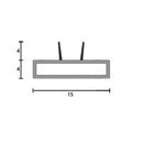 KILARGO KP1504TS RIGID FIRE SEAL WITH SMOKE & ACOUSTIC FIN SEAL - primehardware