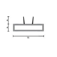 KILARGO KP1504TS RIGID FIRE SEAL WITH SMOKE & ACOUSTIC FIN SEAL - primehardware