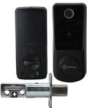 McGrath Locks Kedron 5 - in - 1 Digital Door Lock | IP65 Waterproof | Biometric Fingerprint & Bluetooth | Black Finish - primehardware