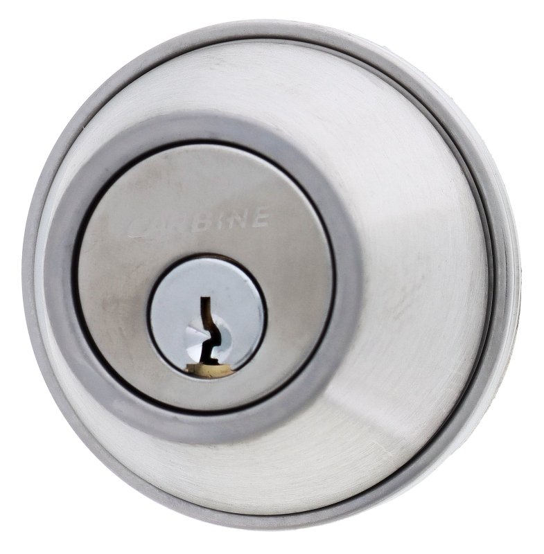 Carbine LB Residential Series Standard Double Cylinder Deadbolt, 60 - 70mm backset, C4 Keyed to Differ , Boxed, Satin Stainless Steel - primehardware