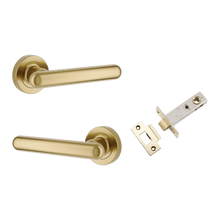 Iver Puerto Door Lever on Round Rose | Passage Kit | 5 Finishes