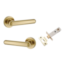 Iver Puerto Door Lever on Round Rose | Passage Kit | 5 Finishes