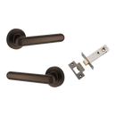 Iver Puerto Door Lever on Round Rose | Passage Kit | 5 Finishes