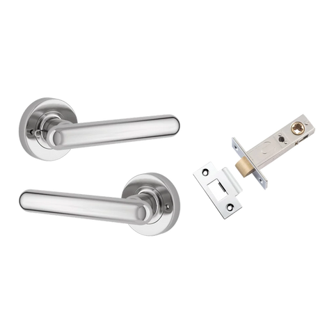 Iver Puerto Door Lever on Round Rose | Inbuilt Privacy Kit | 5 Finishes