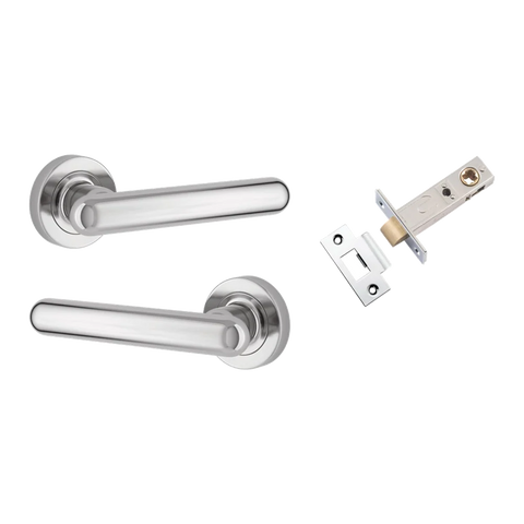 Iver Puerto Door Lever on Round Rose | Passage Kit | 5 Finishes