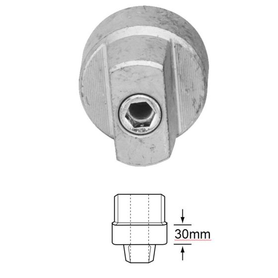 Lockwood 8800 Series Extended Pivot Insert x 30mm No Finish  SP884-60-30