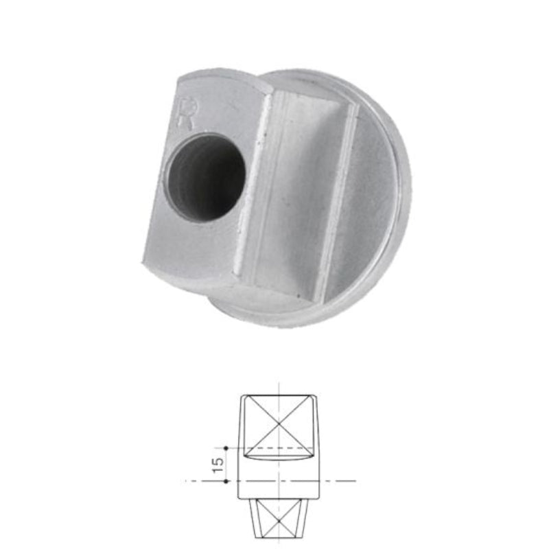 Lockwood Rh Offset 3Deg Extended Spindle Plus 15Mm No Finish  ST80-60-15RH