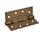 Picture of bronze loose pin hinge on a white background