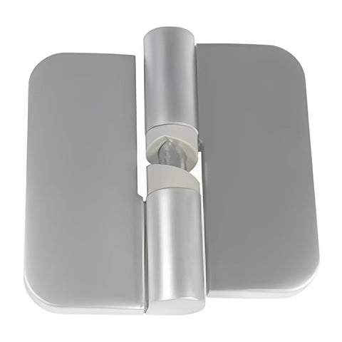 Metlam Gravity Hinge Hold Close Left Hand Visible Bolt Through Fix Satin Chrome - image 5