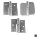 Metlam Gravity Hinge Hold Close Right Hand Concealed Bolt Through Fix Satin Chrome - image 2