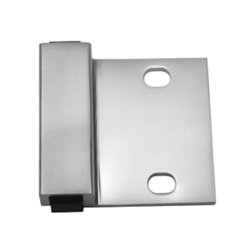 Metlam 107 Door Bumper Bolt Through Fixings Satin Chrome Plate