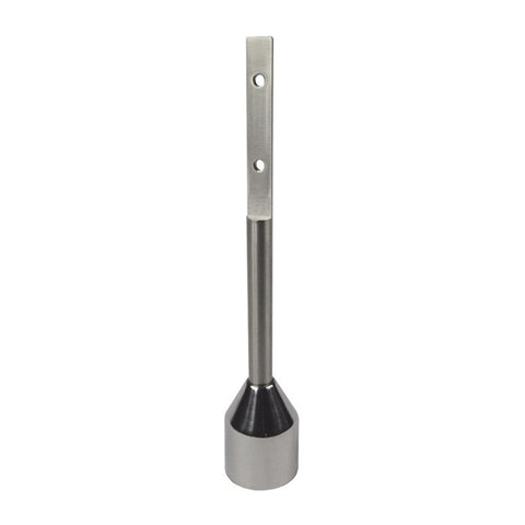Metlam Rebated Shaft Foot Assembly 200mm Satin Stainless Steel