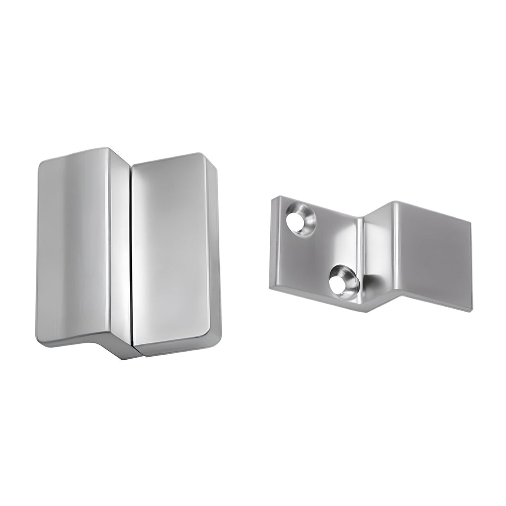 Metlam Lift Off Staple Satin Chrome Concealed Screw Fix