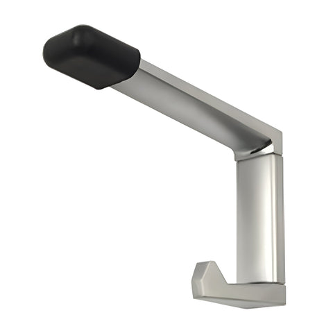 Metlam Coat Hook with Bumper Concealed Screw Fix Satin Chrome