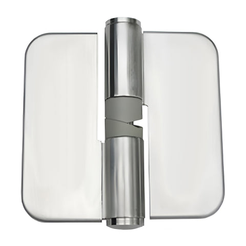 Metlam Gravity Hinge Concealed Bolt Through Satin Stainless Steel Hold Closed Left Hand - image 2