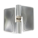 Metlam Gravity Hinge Concealed Bolt Through Fix Satin Chrome Plate Hold Closed Left Hand - image 4