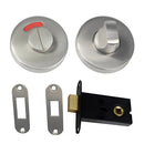 Metlam Morticed Lock and Indicator Set Satin Stainless Steel