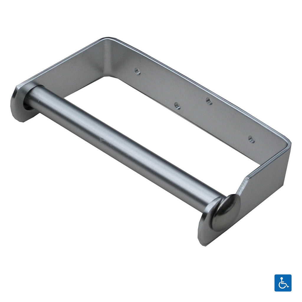 Metlam Single Toilet Roll Holder Brushed Aluminium