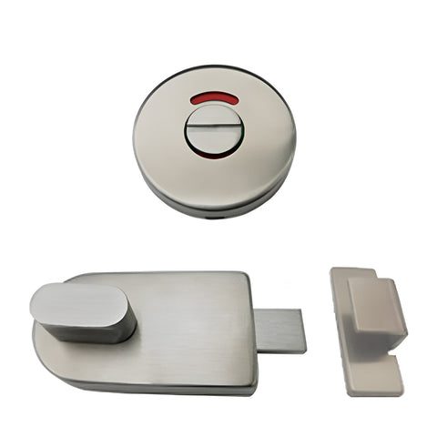 Metlam Lock and Indicator Set with Bumper Satin Stainless Steel