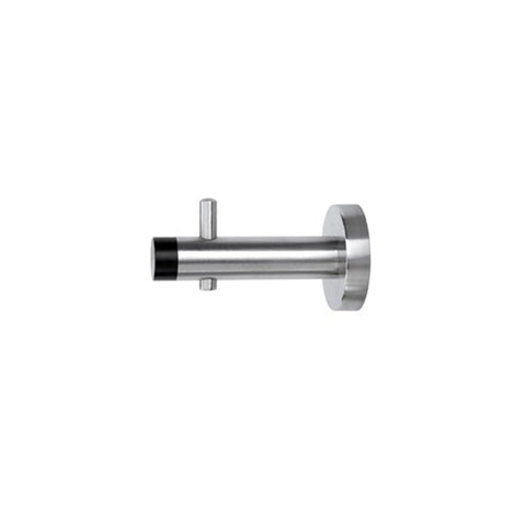 Metlam Hat and Coat Hook with Rubber Bumper 90mm Satin Stainless Steel