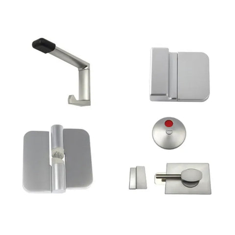 Metlam Ambulant Essential Toilet Partition Hardware Kit Concealed Fix Hold Open Left Hand - image 5