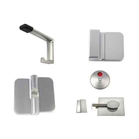 Metlam Ambulant Essential Toilet Partition Hardware Kit Concealed Fix Hold Closed Left Hand - image 4