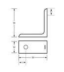 Metlam Angle Bracket Aluminium - image 2