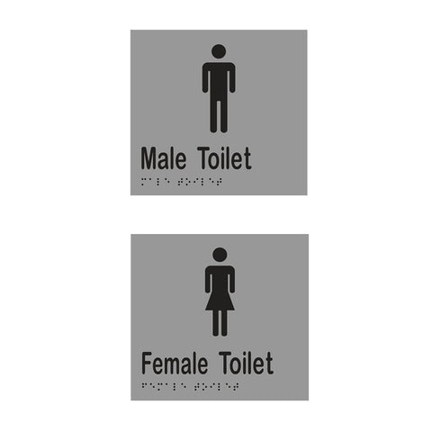 Metlam Toilet Braille Signage 160x150mm Female - image 2