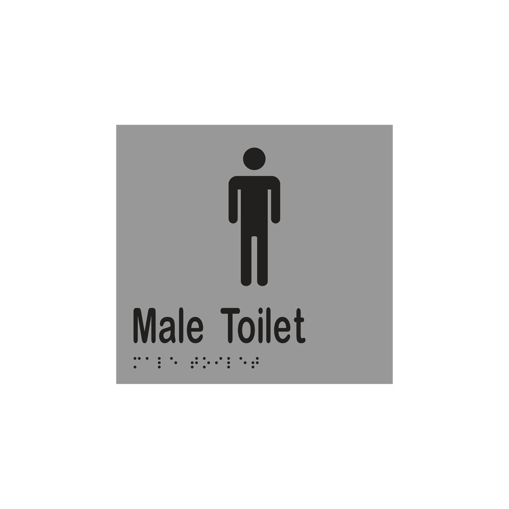 Metlam Toilet Braille Signage 160x150mm Male
