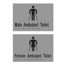 Metlam Toilet Braille Signage 220x150mm Male - image 2