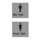 Metlam Toilet Braille Signage 160x150mm Female - image 2