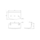 Metlam Surface Mount Soap Dish 127x54x76.5mm Satin Stainless Steel - image 2