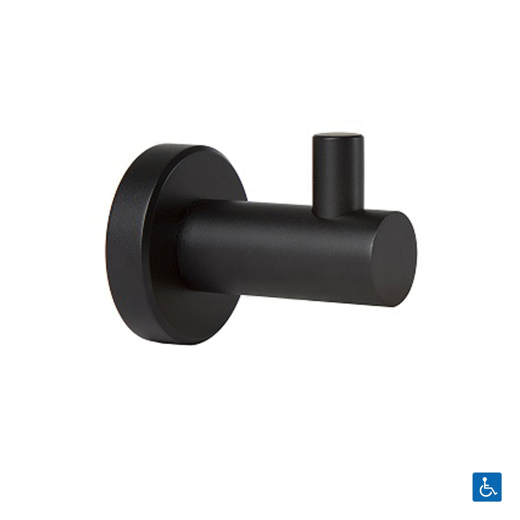 Metlam Hat and Coat Hook 47x51x65mm Matt Black