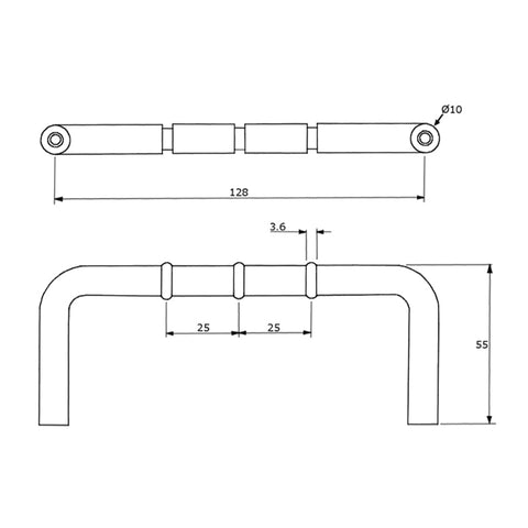 Metlam D Handle with Rubber Stopper Antimicrobial Coated - image 3