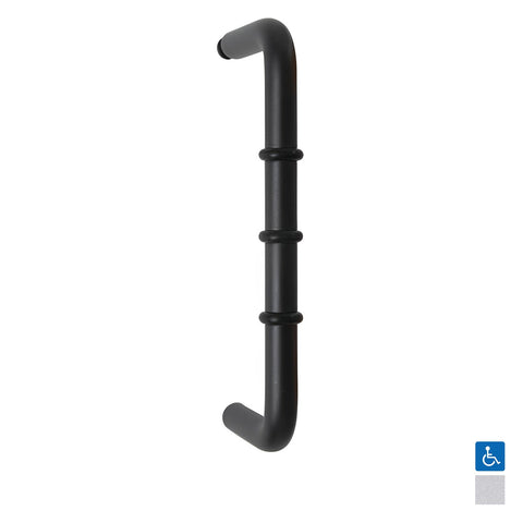 Metlam D Handle with Rubber Stopper Matt Black - image 2