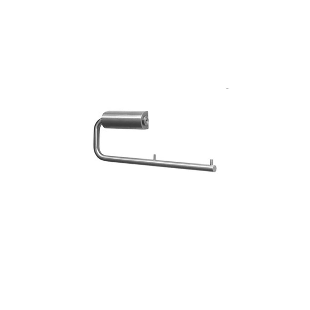 Metlam Double Toilet Roll Holder Concealed Fix Satin Stainless Steel