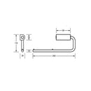 Metlam Double Toilet Roll Holder Concealed Fix Satin Stainless Steel - image 2