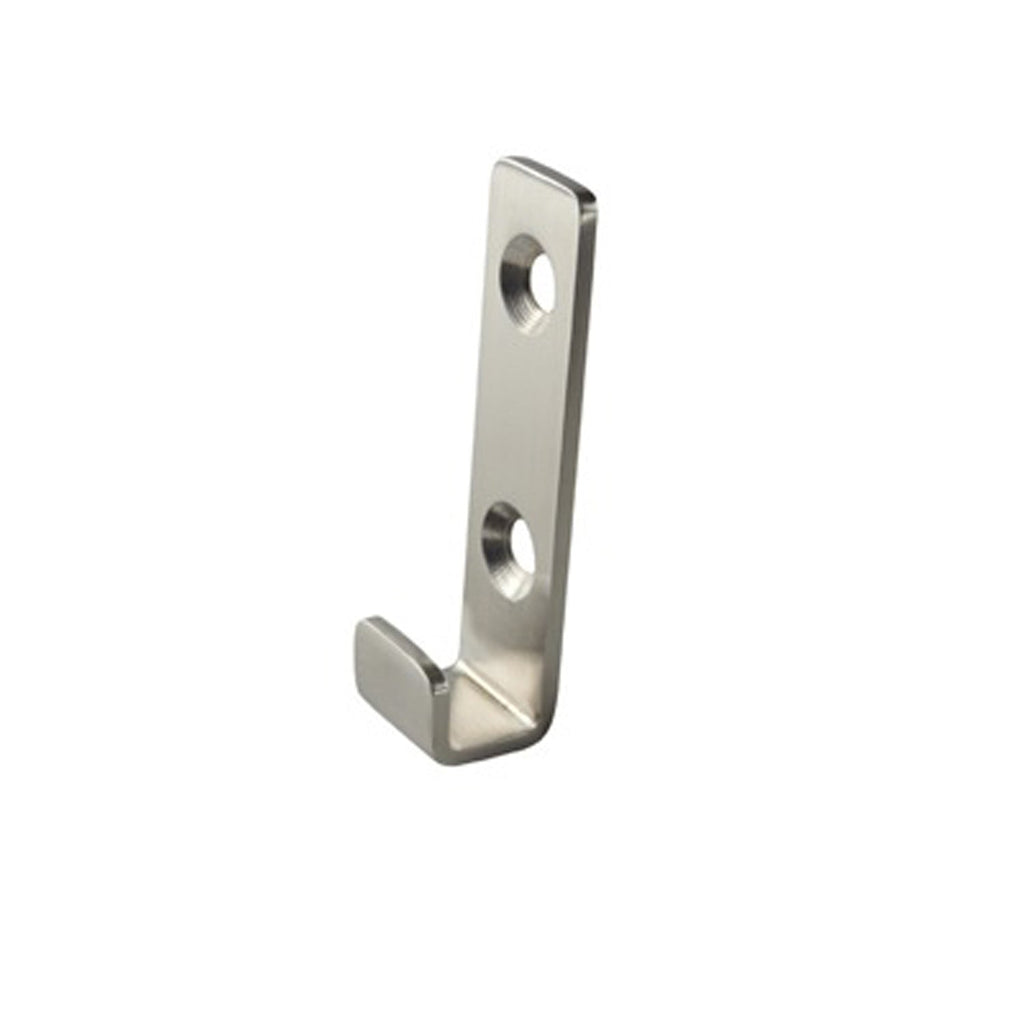 Metlam Hat and Coat Hook 20x74x20mm Satin Stainless Steel