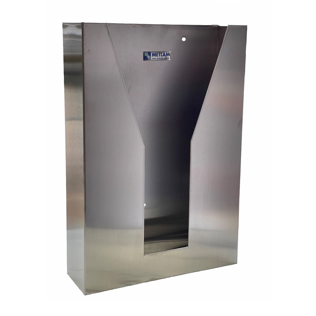 Metlam Behind Mirror/Door Paper Towel Dispenser Satin Stainless Steel