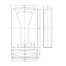Metlam Behind Mirror/Door Paper Towel Dispenser Satin Stainless Steel - image 4
