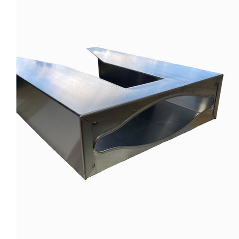 Metlam Behind Mirror/Door Paper Towel Dispenser Satin Stainless Steel - image 2