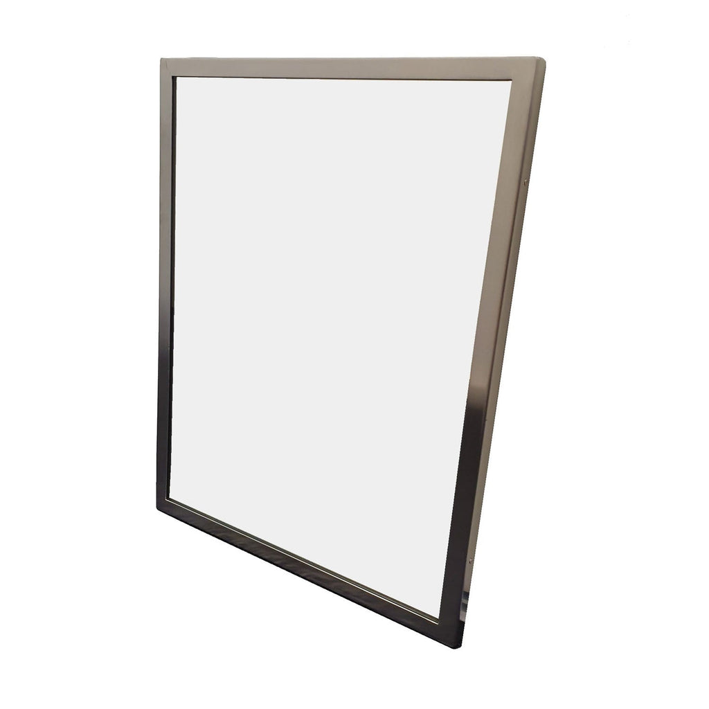 Metlam Framed Mirror in Satin Stainless Steel 450mm (W) x 1000mm (H)