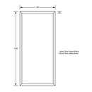 Metlam Framed Mirror 450x1000mm Designer Black - image 2