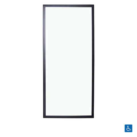 Metlam Framed Mirror 450x1000mm Designer Black