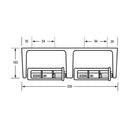 Metlam Double Toilet Roll Holder Grey - image 2